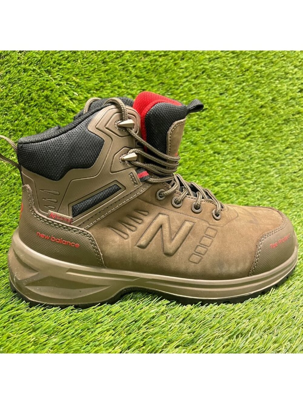 New Balance Calibre Mens Size 7.5 4E Brown Composite Toe Safety Work Boots